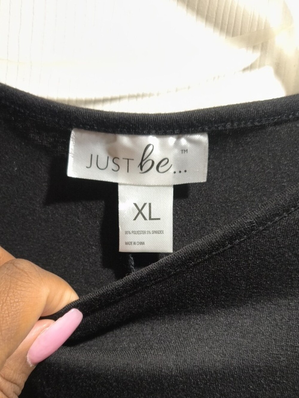 just be Black Long Sleeve Swing Dress Tunic - Picture 2 of 3